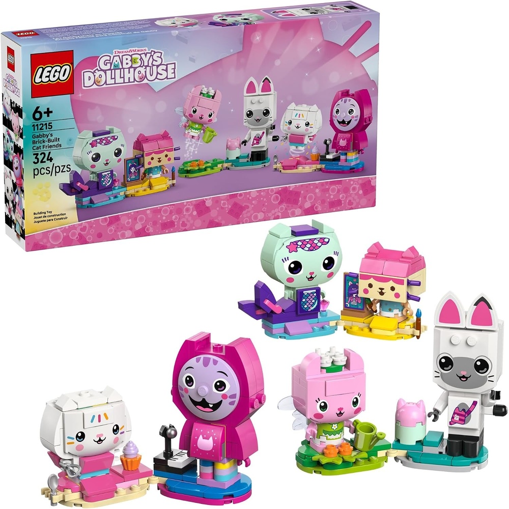 image:imageLEGO Gabbys Dollhouse Gabbys BrickBuilt Cat Friends Building Toy for Girls amp Boys Pretend Play Set W6 Animal Toy Figures for Kids Ages 6 Gift Idea for Birthdays 11215