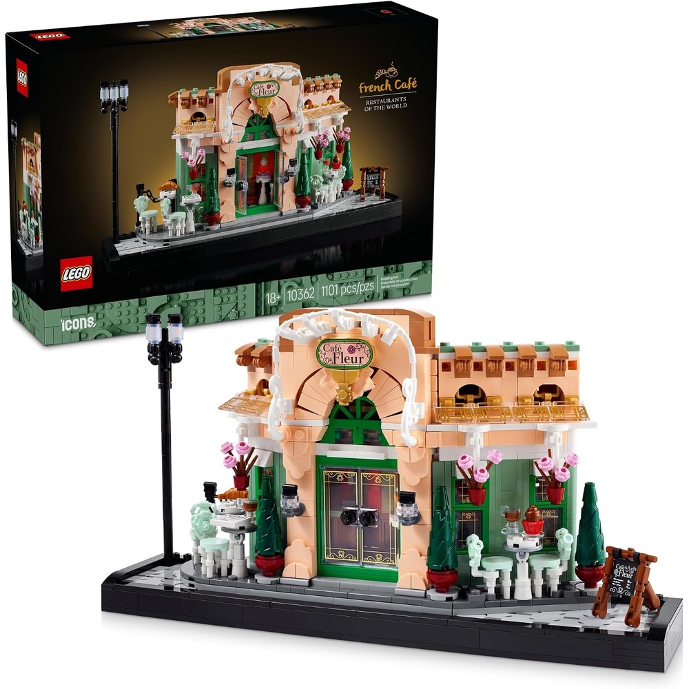 image:imageLEGO Icons French Caf Paris Building Kit DIY Set for Adults Collectible Bedroom and Home Decor Display for Home or Office Gift for Birthdays 10362