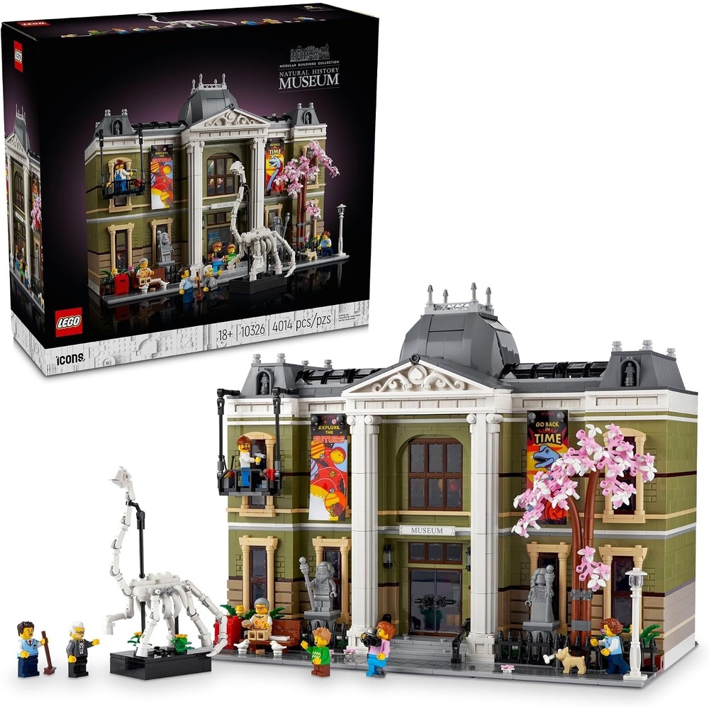 image:imageLEGO Icons Natural History Museum Building Kit for Adults Build and Display Gift Idea for Lovers of Museums Dinosaurs Science and Geology Addition to the Modular Buildings Collection 10326