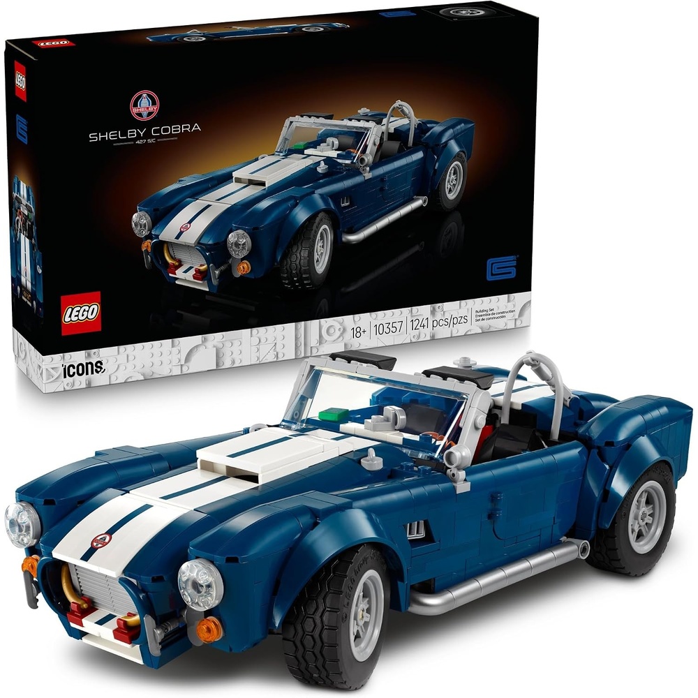 image:imageLEGO Icons Shelby Cobra 427 SC Car Building Set for Adults  Bedroom Office or Book Shelf Decor for Sports Car Fans Ages 18  Gift Idea for Birthdays  10357