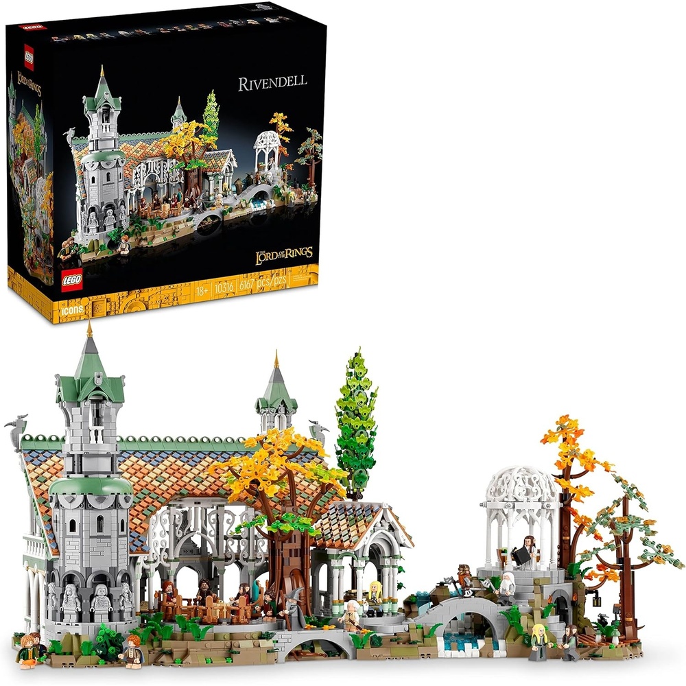 image:imageLEGO Icons The Lord of The Rings Rivendell Building Set for Adults Ages 18  LOTR Bedroom or Home Decor  Gift for Men amp Women  10316