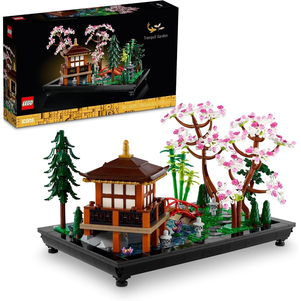 image:imageLEGO Icons Tranquil Garden Building Set Detailed Japanese Zen Garden DIY Kit for Adults Ages 18 Gift for Birthday Building Block Set for Home Decor 10315Standard Packaging