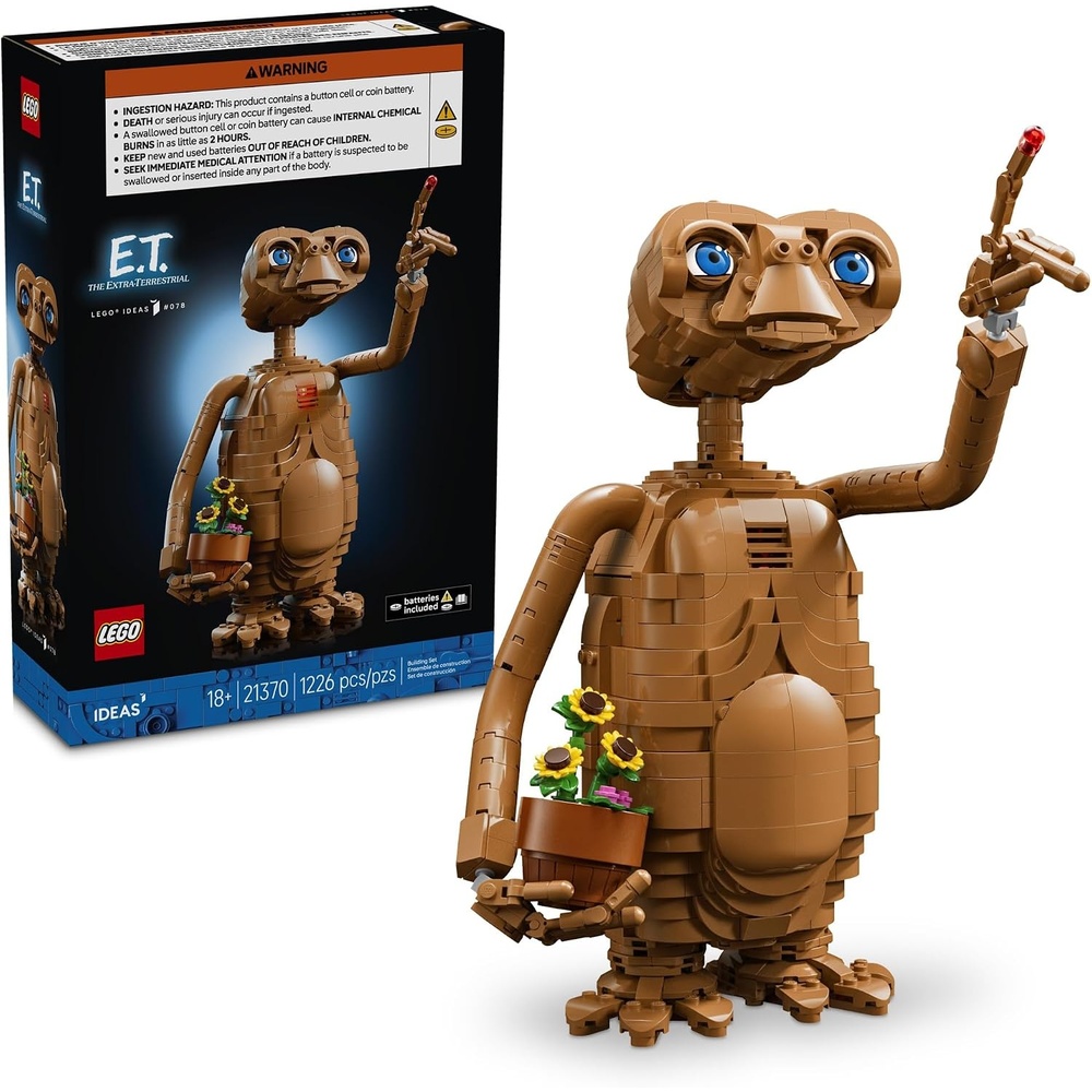 image:imageLEGO Ideas ET the ExtraTerrestrial 21370 Collectible Building Set for Adults Ages 18 Relaxation Activity Posable Figure W Light Brick 1226 pieces Gift for Fans