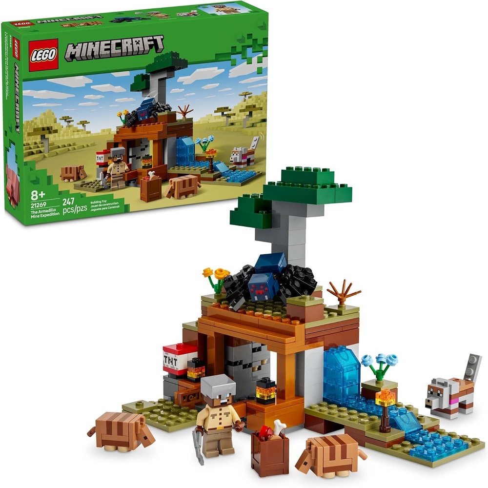 image:imageLEGO Minecraft The Armadillo Mine Expedition Toy Figures and Playset Building Minecraft Toy for Kids Boys and Girls Ages 8 with Gaming Figures for Pretend Play Gift Idea for Birthdays 21269