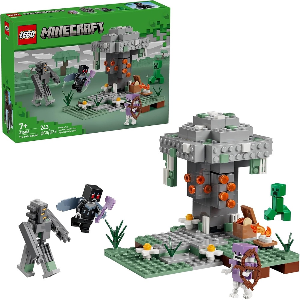 image:imageLEGO Minecraft The Pale Garden Building amp Pretend Play Toy for Boys amp Girls Video Game Playset amp Toy Figures for Kids Ages 7 WMothman amp Creeper Minifigures Gift Idea for Birthdays 21586