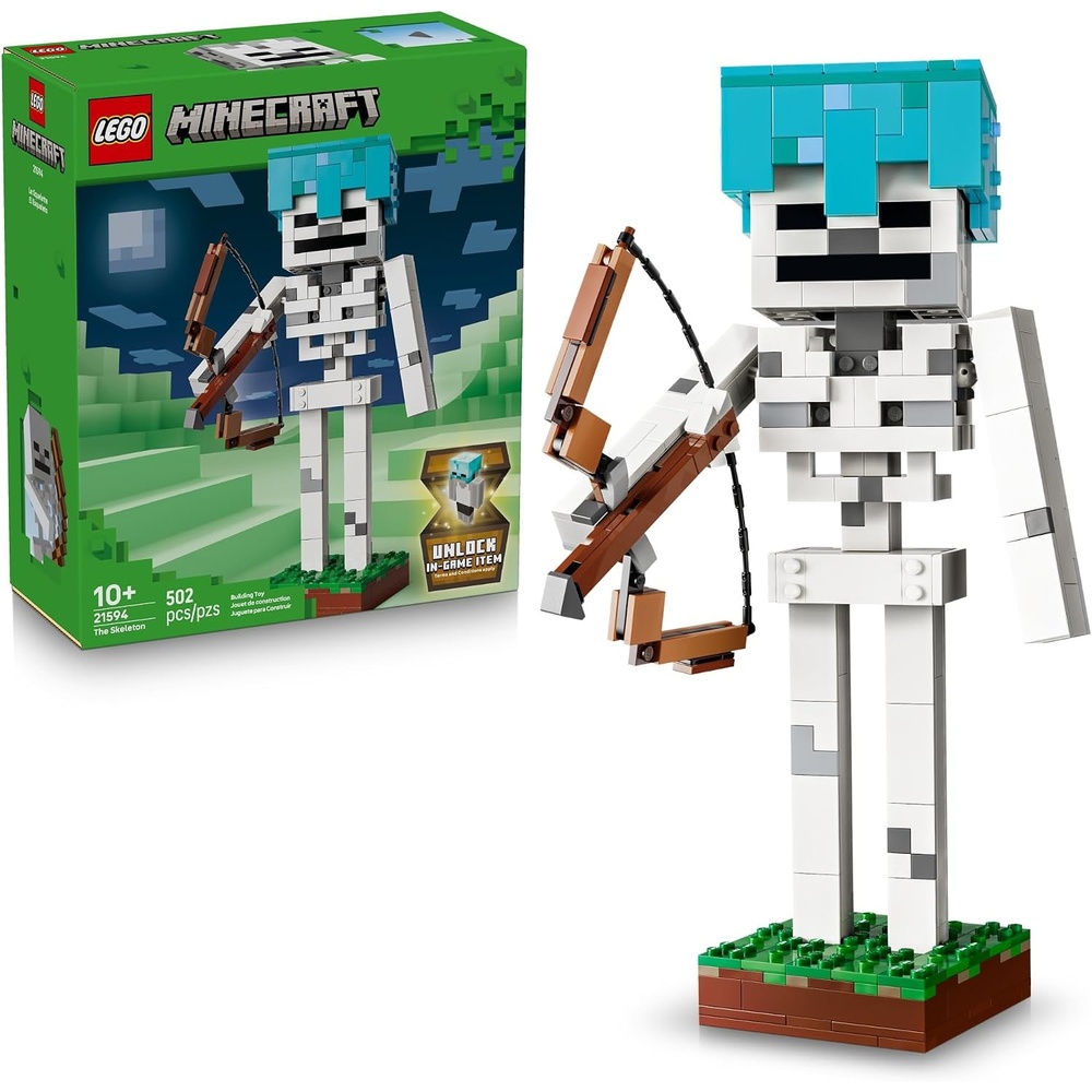 image:imageLEGO Minecraft The Skeleton 21594 Building Toys for Boys amp Girls Ages 10 Display for Bedroom 502 pieces Gift for Gamers