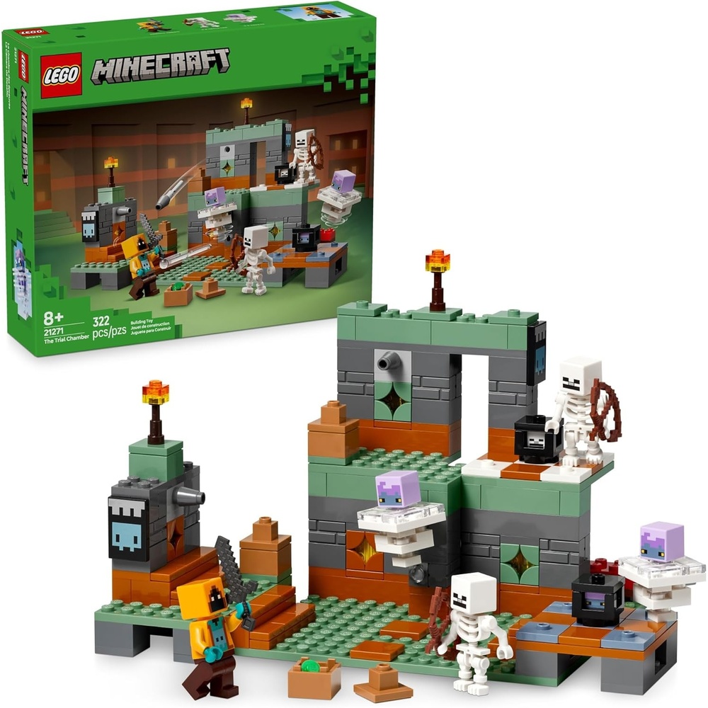 image:imageLEGO Minecraft The Trial Chamber Building Toy Gamer Playset for Kids Girls and Boys Ages 8 Includes Shadow Hoodie Minifigure for Pretend Play Gift Idea for Birthday 21271