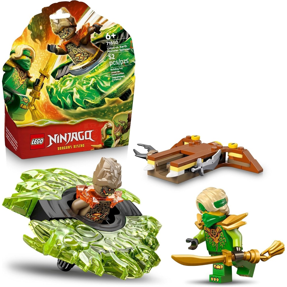 image:imageLEGO NINJAGO Loyd vs Earth Monster Spinner Building Toy for Boys amp Girls Ninja Toy Figures amp Playset for Kids Ages 6 Includes 2 Minifigures for Pretend Play Gift Idea for Birthdays 71850