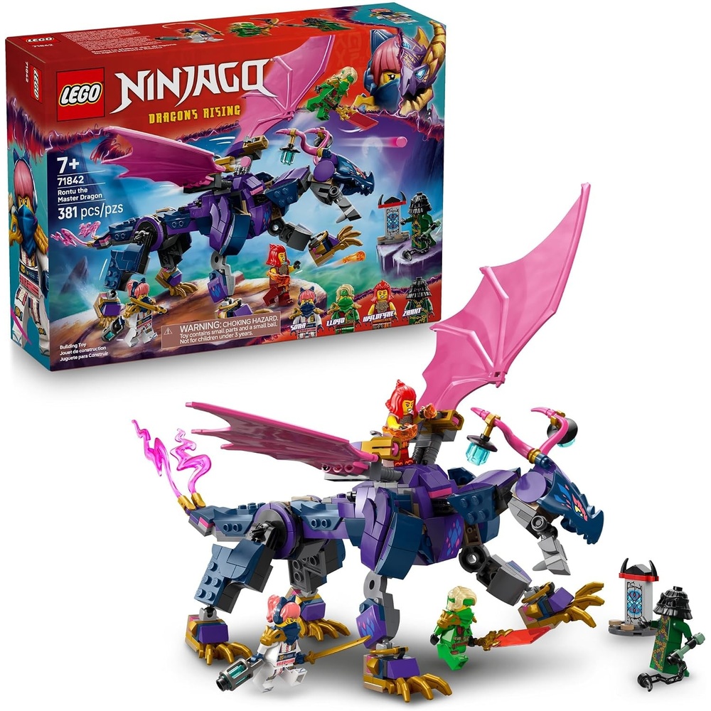 image:imageLEGO NINJAGO Rontu the Master Dragon Building Toy Dragons Rising Model Building Kit for Boys amp Girls Ages 7 Kids Toy W 4 Ninja Minifigures amp Dragon Figurine Gift Idea for Birthdays 71842