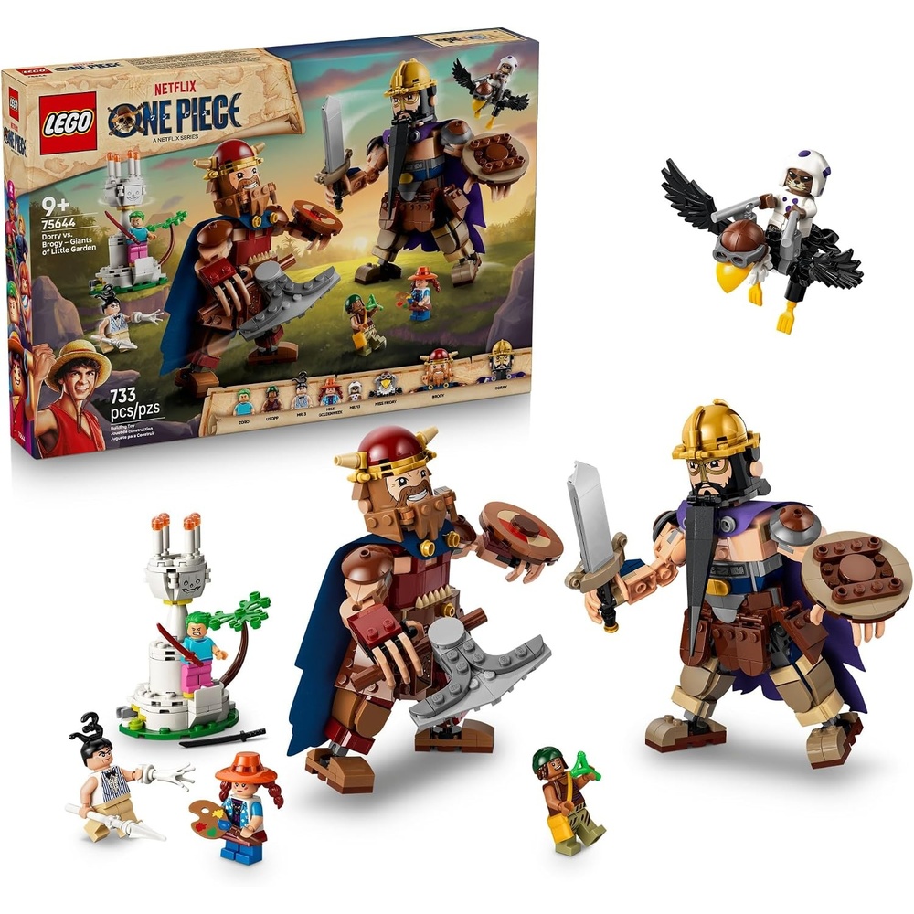 image:imageLEGO ONE PIECE Dorry vs Brogy Giants of Little Garden 75644 Building Toys for Boys amp Girls Ages 9 4 Minifigures Posable Giant Figures 733 pieces Gift for Birthdays