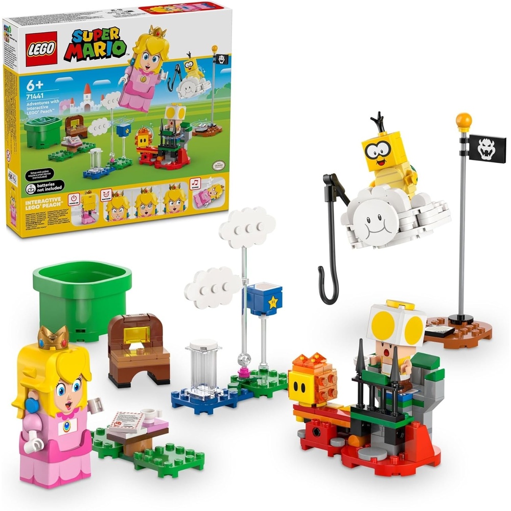image:imageLEGO Super Mario Adventures with Interactive Peach Princess Toy Super Mario Playset for Kids Yellow Toad Figure Nintendo Toy Gift for Girls Boys and Any Gamers Ages 6 and Up 71441