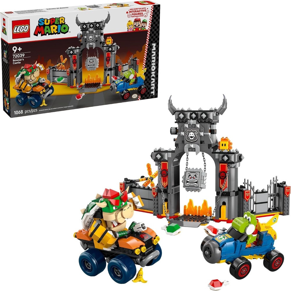 image:imageLEGO Super Mario Mario Kart Bowsers Castle Building Toy for Kids Pretend Play Set for Boys amp Girls Ages 9 Nintendo Gift Idea for Young Gamers WYoshi amp Bowser Toy Figures 72039