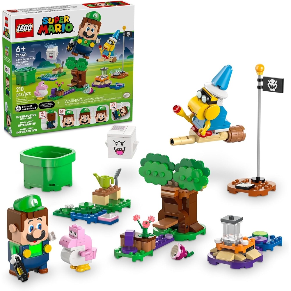 image:imageLEGO Super Mario Super Mario Adventures with Interactive Luigi Toy Building Toys for Kids Boys amp Girls Ages 6 Nintendo Birthday Gift Idea with 4 Figures 71440
