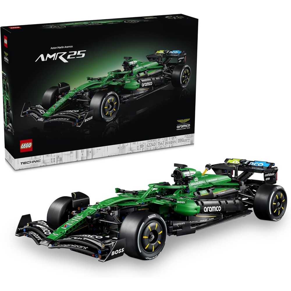 image:imageLEGO Technic Aston Martin Aramco AMR25 F1 Car Building Set for Adults Ages 18 Model Car Kit with Detailed Features Bedroom or Desk Decor Gift for Men amp Women 42240
