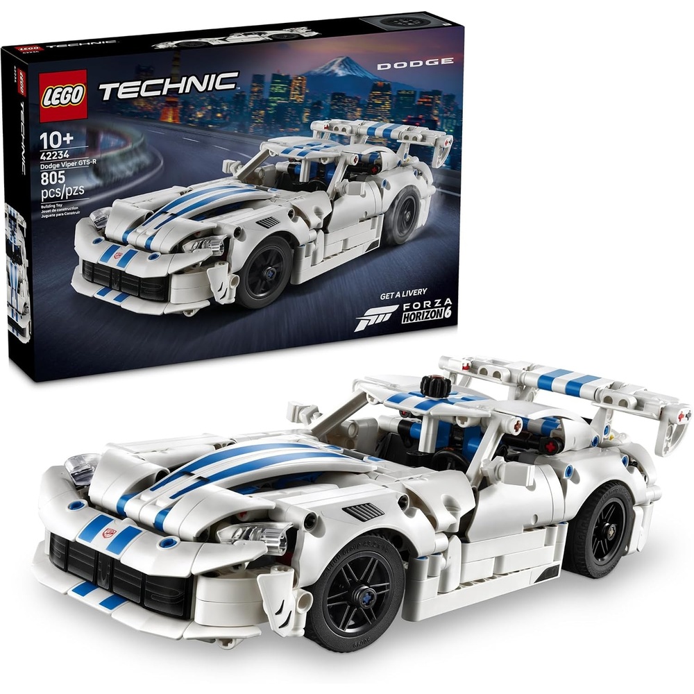 image:imageLEGO Technic Dodge Viper GTSR Sports Car 42234 Building Toys for Boys amp Girls Ages 10 Toy Car for Display for Bedroom or Book Shelf 805 pieces Gifts for Kids