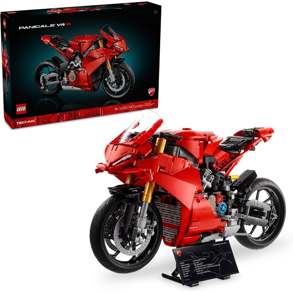 image:imageLEGO Technic Ducati Panigale V4 S Motorcycle Toy Building Set for Adults Men amp Women Ages 18 Gift for Birthdays 42202