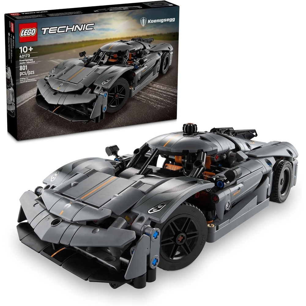 image:imageLEGO Technic Koenigsegg Jesko Absolut Grey Hypercar Sports Car Building Set for Boys and Girls Vehicle Racing for Kids Buildable Model Kit Sport Car Toy Motor Enthusiasts Gift 42173