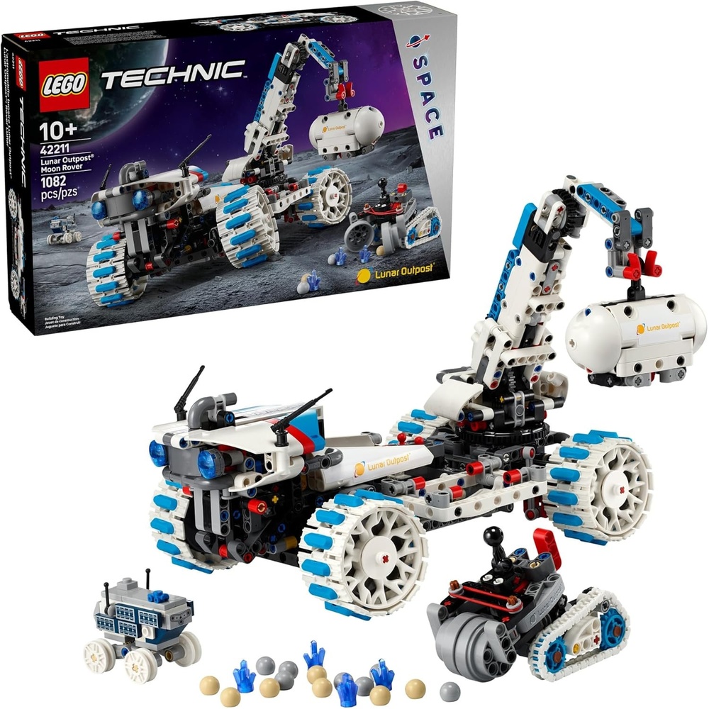 image:imageLEGO Technic Lunar Outpost Moon Rover Space Vehicle Building Toy AllTerrain Explorer for Kids Boys amp Girls Ages 10 Buildable Space Decor for Any Room Gift Idea for Birthdays 42211