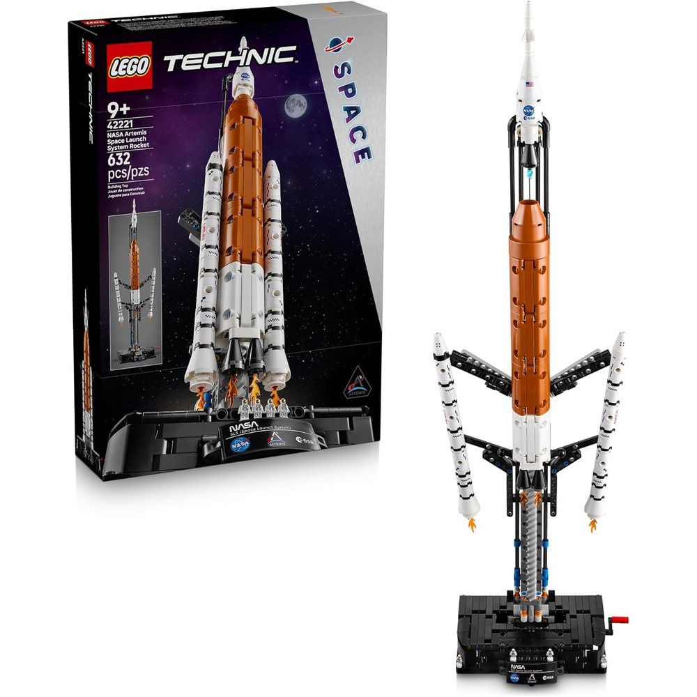 image:imageLEGO Technic NASA Artemis Space Launch System Rocket Building Toy for Boys amp Girls STEM Learning amp Space Toy W3Stage Launch Function for Kids Ages 9 Idea for Birthdays 42221