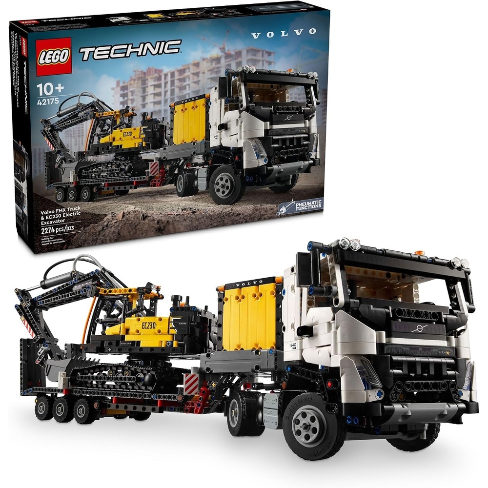 image:imageLEGO Technic Volvo FMX Truck amp EC230 Electric Excavator Building Toy Volvo Truck Toy with 2 Model Vehicles Great Gift for Boys and Girls Ages 10 and Up Who Love Heavy Duty Construction Models 42175