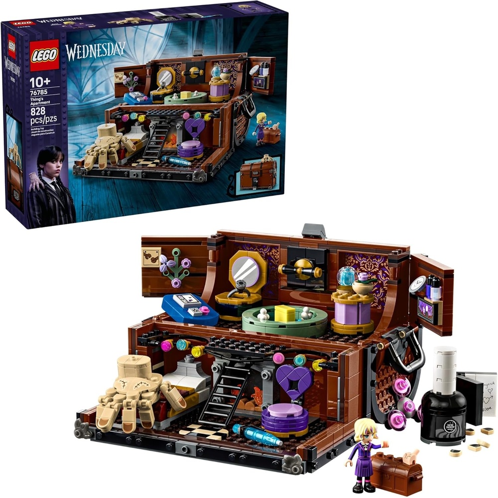 image:imageLEGO Wednesday Things Apartment Building Toy Transforming Trunk Playset WPoseable Thing amp Enid Sinclair Minidoll Wednesday Merch for Girls amp Boys Ages 10 Gift Idea for Birthdays 76785