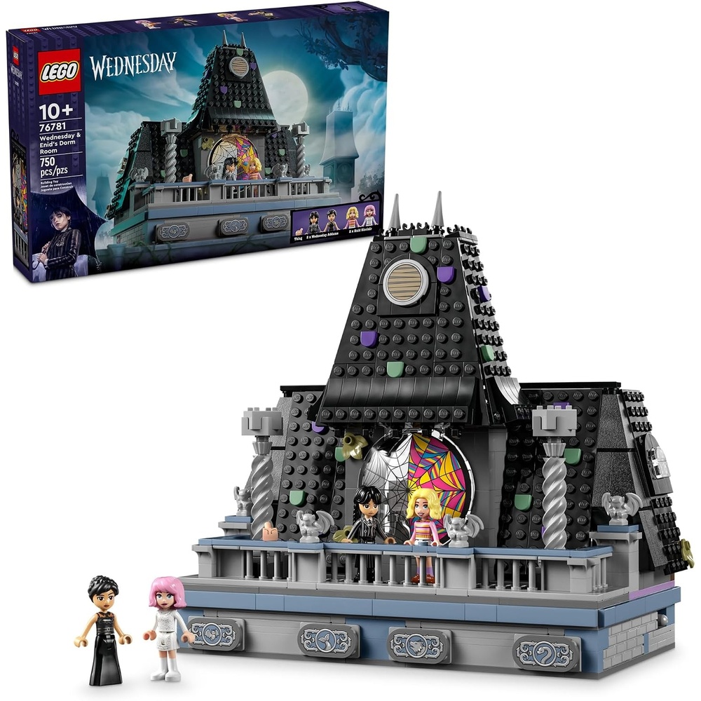 image:imageLEGO Wednesday amp Enids Dorm Room Playset Building Toy for Pretend Play with 4 Minifigures Wednesday Addams Doll for Kids Girls amp Boys Ages 10 Gift Idea for Birthday 76781