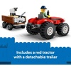 LEGO City Red Farm Tractor with Trailer & Sheep Toddler Learning Toy – Farm Toy with Tractor and Animal Figurines – Preschool Toy for Boys and Girls, Ages 4+ – Gift for Birthdays and Holidays – 60461