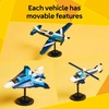 LEGO Creator 3 in 1 Aircraft Race Plane Toy – Building Toy with 3 Building Options, Airplane, Fighter Jet, or Helicopter – Gift Idea for Kids, Boys and Girls, Ages 7+ – 31160