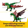 LEGO Creator 3 in 1 Medieval Dragon Toy – Building Toy with 3 Build Options, Dragon, Sea Serpent, or Phoenix – Fantasy Set for Kids, Boys and Girls, Ages 9+ – Gift Idea for Birthdays – 31161