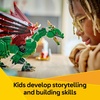 LEGO Creator 3 in 1 Medieval Dragon Toy – Building Toy with 3 Build Options, Dragon, Sea Serpent, or Phoenix – Fantasy Set for Kids, Boys and Girls, Ages 9+ – Gift Idea for Birthdays – 31161
