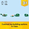LEGO Creator 3 in 1 Turtle with a Water Lily Flower Building Toy for Girls & Boys – Kids Build a Chameleon, Frog, or Turtle Toy Figure – Gift Idea for Animal Lovers, Ages 7+ – 31377