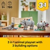 LEGO Creator 3 in 1 Wild Animals: Majestic Rhino with Birds Building Toys for Kids – Safari Pretend Play Toys for Girls & Boys, Ages 9+ – Gift for Birthdays – 31171