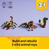 LEGO Creator 3 in 1 Wild Animals Surprising Spider Toy – Building Toy with 3 Build Options, Spider, Scorpion, or Snake – Animal Figures for Kids, Boys & Girls, Ages 7+ – Gift Idea for Birthday – 31159