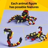 LEGO Creator 3 in 1 Wild Animals Surprising Spider Toy – Building Toy with 3 Build Options, Spider, Scorpion, or Snake – Animal Figures for Kids, Boys & Girls, Ages 7+ – Gift Idea for Birthday – 31159