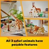 LEGO Creator 3 in 1 Wild Safari Animals, Rebuilds into 3 Different Safari Animal Figures – Giraffe, Gazelle or Lion Toy, Nature Toy, Building Set for Kids Ages 9 Years Old and Up, 31150
