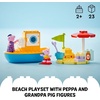 LEGO DUPLO Peppa Pig Boat Trip Bath Toy, Building Block Learning Set for Preschool Kids with 2 Peppa Pig Figures Included, Water Toy Gift Idea for Toddlers Ages 2 and Up, 10432