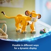 LEGO Disney Simba The Lion King Cub Building Toy – Collectible Play & Display Set – 6 Year Old Girl & Boy Birthday Gift – Detailed Model of Disney Simba – 43243