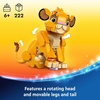 LEGO Disney Simba The Lion King Cub Building Toy – Collectible Play & Display Set – 6 Year Old Girl & Boy Birthday Gift – Detailed Model of Disney Simba – 43243