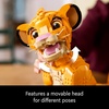 LEGO Disney Young Simba the Lion King Building Sets for Adults – Buildable Figurine for Display, Ages 18+ – DIY Kits & Crafts for Fans of Movie – Collectible Disney Birthday Gift – 43247