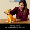 LEGO Disney Young Simba the Lion King Building Sets for Adults – Buildable Figurine for Display, Ages 18+ – DIY Kits & Crafts for Fans of Movie – Collectible Disney Birthday Gift – 43247