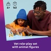 LEGO Friends Animal Vet Clinic Building Toy – Playset for Preschool Girls & Boys, Ages 4+ – Gift for Birthdays – W/Valeria & Zac Minidolls, 5 Toy Pets, & Accessories – 42696