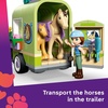 LEGO Friends Horse & Baby Foal Trailer Building Toy for Girls & Boys – Pretend Play Set for Kids, Ages 7+ – W/Autumn & Matilde Minidolls, Toy Animals, & Accessories – Gift Idea for Birthdays – 42695