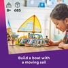 LEGO Friends Travel Boat Adventure Pretend Play Building Toy – Toy Boat Playset with Playful Dolphin Figurines and 4 Minidolls – Birthday Gift Idea for Girls and Boys, Ages 8 and Up – 42664