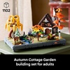 LEGO Icons Autumn Cottage Garden Building Set for Adults, Ages 18+ – Whimsical Room Decor for Office, Bedroom, or Book Shelf – Building Blocks for Crafting Fans – Gift Idea for Birthdays – 11372