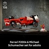 LEGO Icons Ferrari F2004 & Michael Schumacher Building Set for Adults, Ages 18+ – Ferrari F1 Bedroom, Home Office, Desk Decor – Gift Ideas for Men, Women & Fans – 11375
