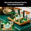 LEGO Icons Fountain Garden Building Set – DIY Kit for Adults, Ages 18+ – Miniature Craft Building Blocks for Home Decor, Display – Gift for Birthdays – with Cypress Trees and Grape Vines – 10359