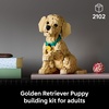 LEGO Icons Golden Retriever Puppy Building Set for Adults, Ages 18+ – Gift for Birthdays – Decor for Home, Bedroom, or Book Shelf – Posable Dog Figure – 11384
