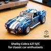 LEGO Icons Shelby Cobra 427 S/C Car Building Set for Adults – Bedroom, Office, or Book Shelf Decor for Sports Car Fans, Ages 18+ – Gift Idea for Birthdays – 10357