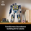 LEGO Icons Transformers: Soundwave – Building Set W/Sound Effects for Adults, 18+ – Model Kit W/Ravage & Laserbeak Figures – DIY Home Decor – Collectible Gift Idea for Sci-FI & Movie Fans – 10358