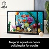 LEGO Icons Tropical Aquarium Building Set for Adults, Ages 18+ – Bedroom, Home Office Decor – Gifts for Men & Women – Model Fish Kit with Plants & Corals – 10366
